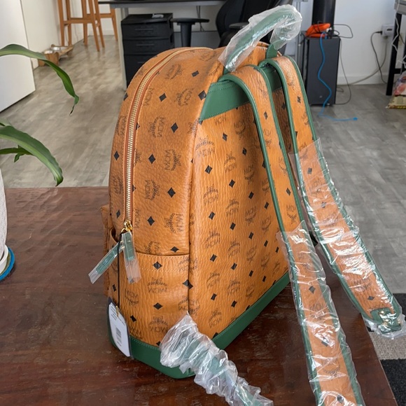 Backpack MCM Cognac Safari Green
